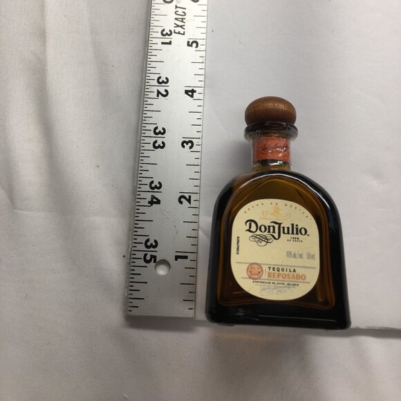 Don Julio Reposado Tequila Liquor Mini Bottle Empty Brown Glass 50mL - Picture 9 of 9
